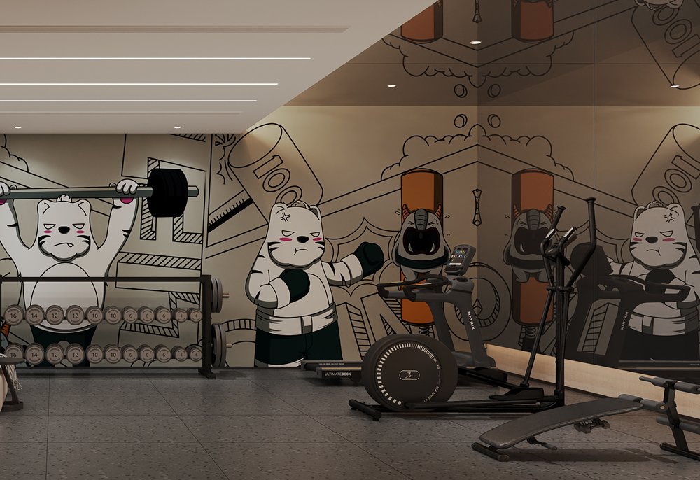 美华酒店洗衣健身房