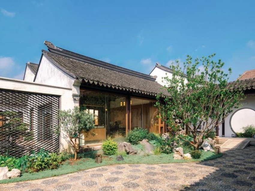 以 “江南雅居” 为灵感，设计雅致⽽不繁复